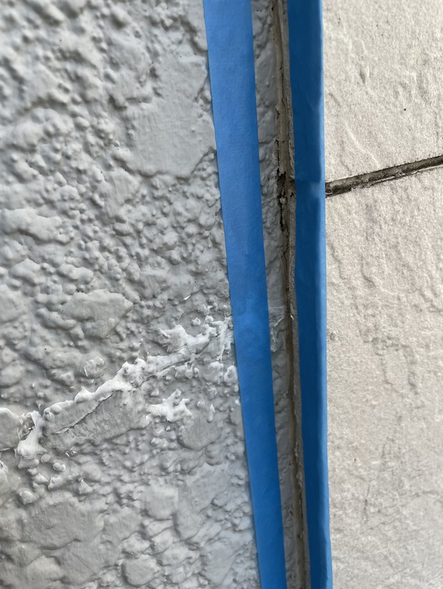 モルタル外壁シーリング